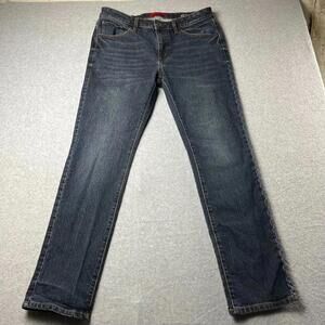 MBX Denim Blue Jeans Slim Fit Men's 34X32 Dark Fade Pants